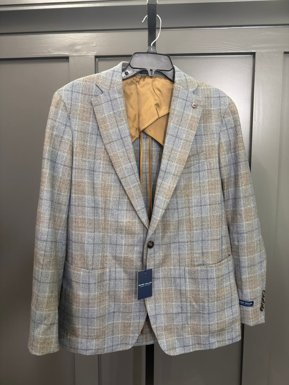 NWT Peter Millar Callan Plaid Two-Button Sport Coat,42R $1295 MSRP